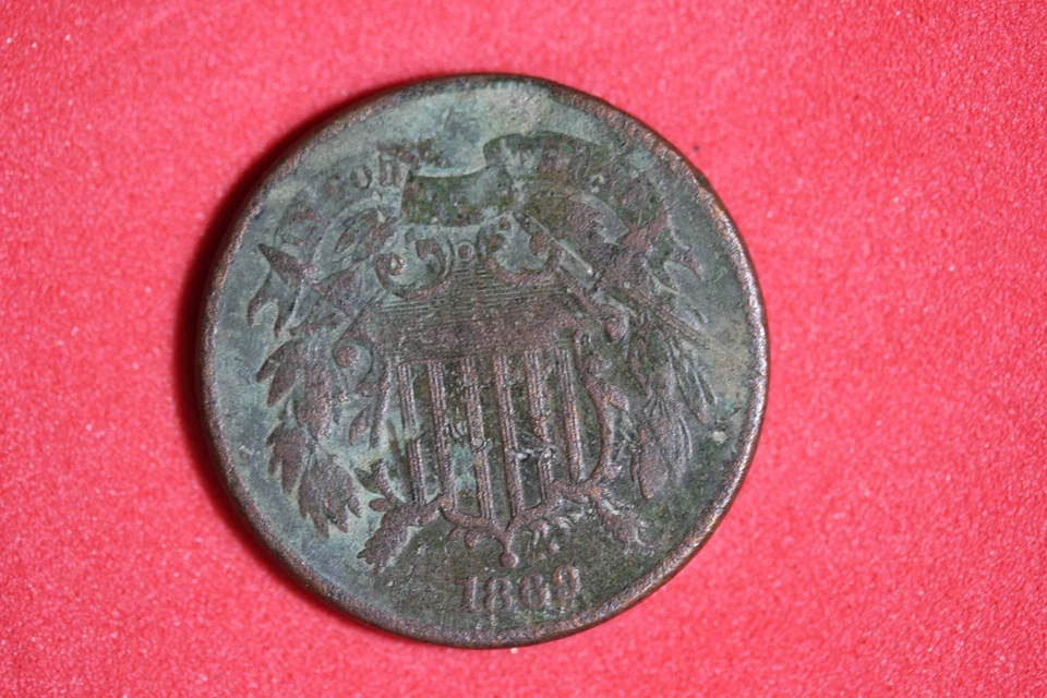 1868- 2 Cent Piece #P31721 - Image 2 of 2