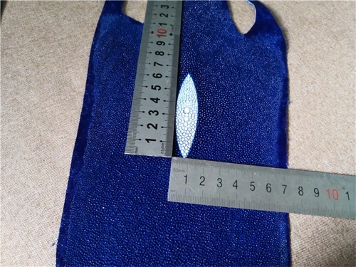 Real Polished Stingray Shagreen Fish Skin Leather Soft Hide Pelt Various colors - Picture 17 of 26