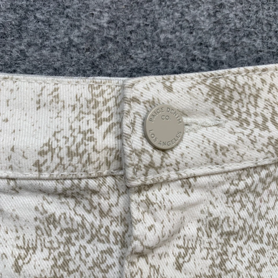 Paige Skirt Womens 32 Multi Sonoma Snake Jamine Raw Hem Zip Fly Pockets Mini Foto 4 de 4