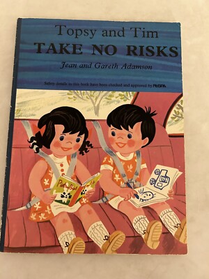 Topsy and Tim Take No Risks, large paperback, c. 1972, Blackie