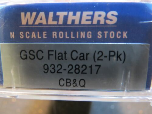 N - Walthers 932-28217 - GSC Bulkhead Flatcar, Burlington CB&Q LN - Picture 2 of 2