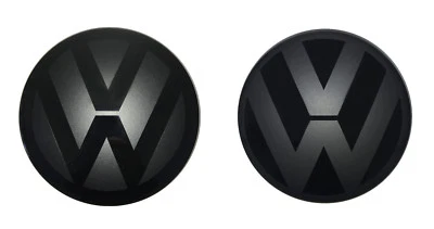 VW Zeichen Schwarz Vorne Polo 2G AW ACC Faceliftmodell foliert Emblem GTI Beats  - Bild 1 von 4