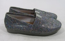 NEW Silver Glitter Round Toe Ballet Flats WOMEN Size 5