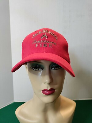 Jack Daniel's TENNESSEE FIRE Red OSFA Adjustable 100% Cotton Cap Hat