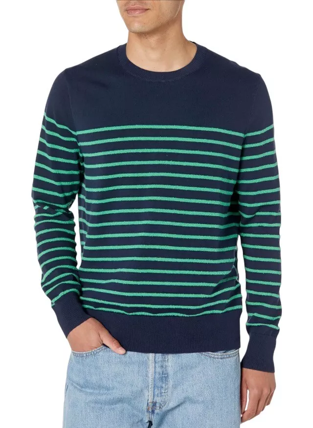 Cotton Jacquard Crewneck Sweater