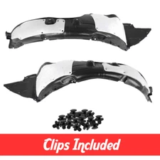 Front Driver & Passenger Fender Liner Set w/ Clips For 2012-2013 Optima EX LX
