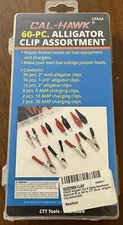 Cal Hawk, 60 Pc Alligator Clip Set, Sealed