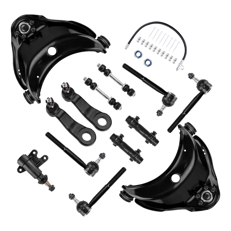 Kit completo de suspensión delantera de 15 piezas para GMC C1500 Sierra 1993 1994 1995 1996-1998 Foto 3 de 4