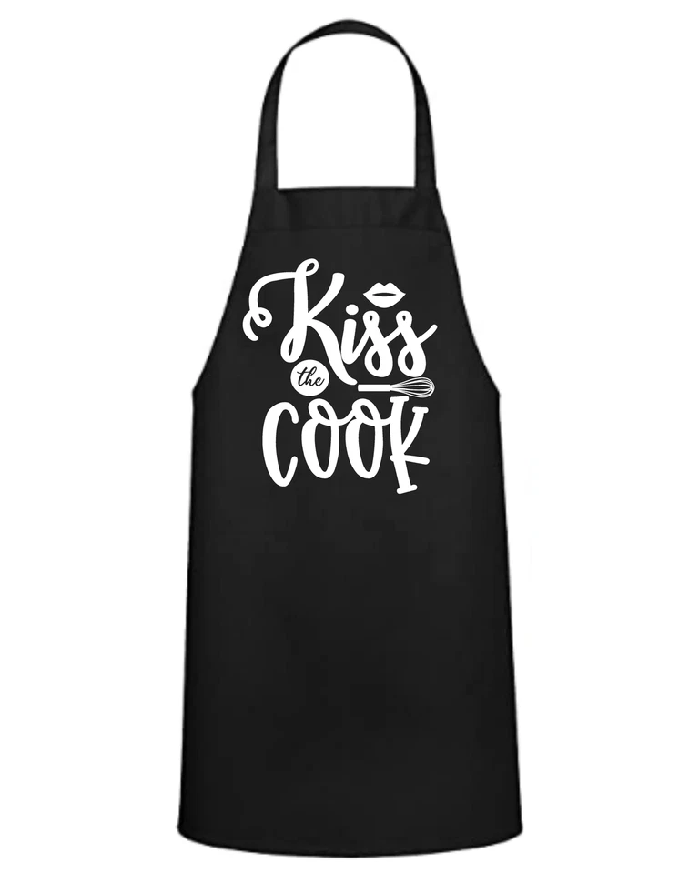 MISTER SNARKY Kiss the Cook Apron - Great Gift - Commercial Grade
