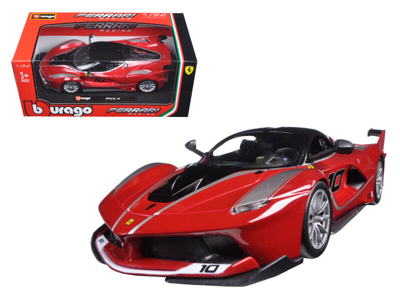 FERRARI RACING FXX-K #10 1/24 DIECAST MODEL CAR BY BBURAGO