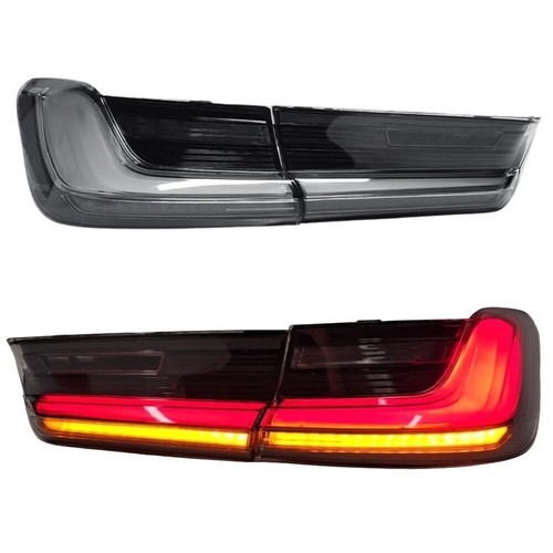 For BMW 3 Series G20 G80 M3 2019-2024 Smoked White LED Tail Lights Rear Lights - Picture 10 of 13