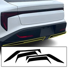 Fits KIA K4 2025 Rear Bumper Chrome Delete Decal Blackout Vinyl Trim