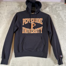 Pepperdine University Waves Champion Eco Black Hooded Sweatshirt Hoodie S