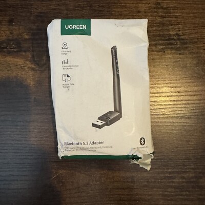 UGREEN Long Range Bluetooth 5.3 Adapter for PC, 328FT100M USB Bluetooth Dongle