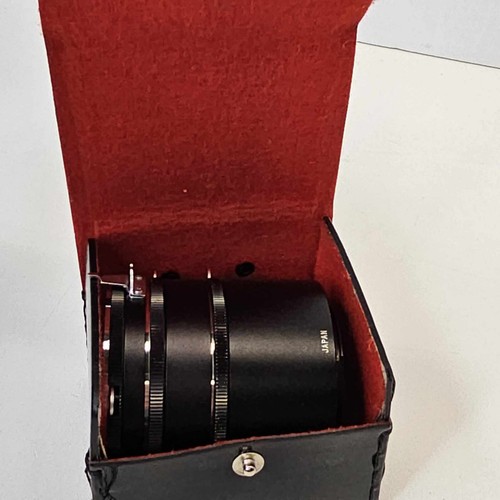 Nikon F Mount Spiratone 11mm 18mm 36mm Verlängerungsrohr Set mit Tasche - Bild 12 von 12
