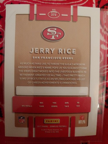 JERRY RICE "THE ONE" 1993 PORTRAIT + DUNN RUSS TRADING CARD DYNAMIC & LIFE-LIKE - Picture 3 of 12