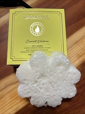 Spongelle COCONUT VERBENA Infused Bath Shower Body Sponge Buffer 3 Oz New