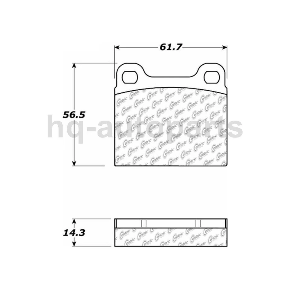 Pastillas de freno para Mercedes-Benz 280E 1981 1980 1979 Foto 2 de 4