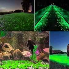 550Pcs Glow In The Dark Decorative Pebbles Eco Friendly Garden Yard Decor