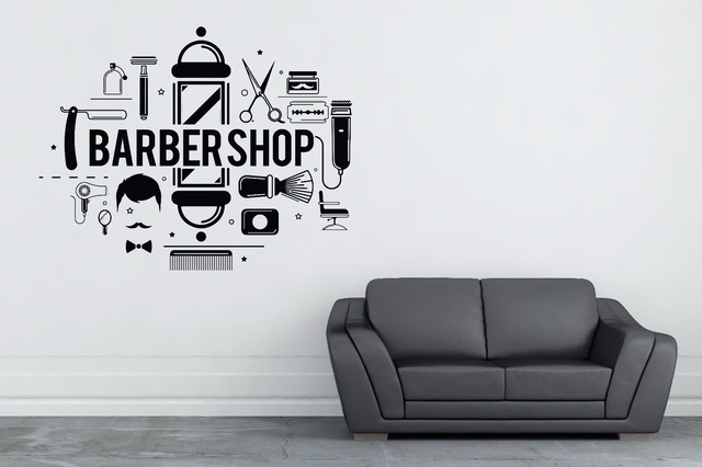 Hair Salon Decor Girl Face Vinyl Black Sticker Wall Art For Sale