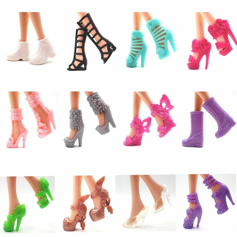 Barbie doll and shoes hot sale
