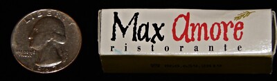 Vintage Matchbox, MAX AMORE RISTORANTE, Somerset Square, Gastonbury, CT, Advert