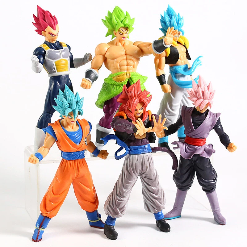 SeekFunning 10 Dragon Ball Z Toys,Super Saiyan Standing Fighting Goku for  Kids Birthday Gifts Desk Decor 