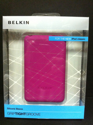 Belkin Silicone Soft Gel Grip Sleeve Case for iPod Classic 80GB/120GB/160GB Pink