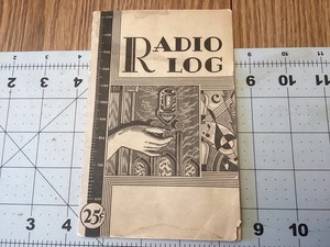1931 VINTAGE BOOKLET RCA VICTOR RADIO STATIONS LOG, ADVERTISING