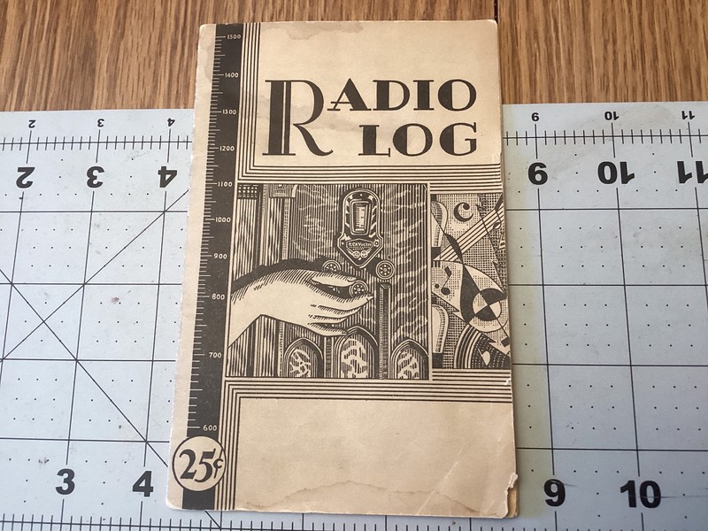 1931 VINTAGE BOOKLET RCA VICTOR RADIO STATIONS LOG, ADVERTISING