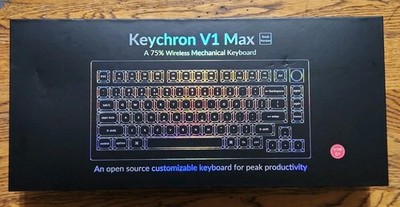 Keychron V1 Max 75% Custom Wireless RGB Mechanical Keyboard with Programmable