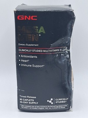GNC Mega Men, 90 caplets. Exp: 11/2026