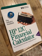 Vintage Hewlett-Packard HP-12C Financial Calculator NEW in Box Old Stock 1995