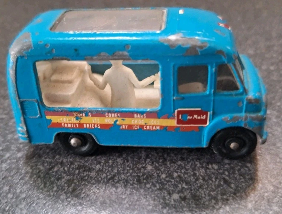 MATCHBOX LESNEY 47b 'COMMER ICE CREAM CANTEEN VAN' 47. VINTAGE. RUEDAS GRISES RARAS Foto 4 de 4