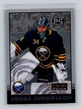 2020-21 O-Pee-Chee Platinum #R-71 Jonas Johansson Buffalo Sabres
