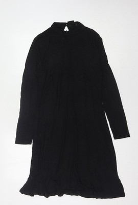 b.young Damen schwarzes Langarm Kleid - M