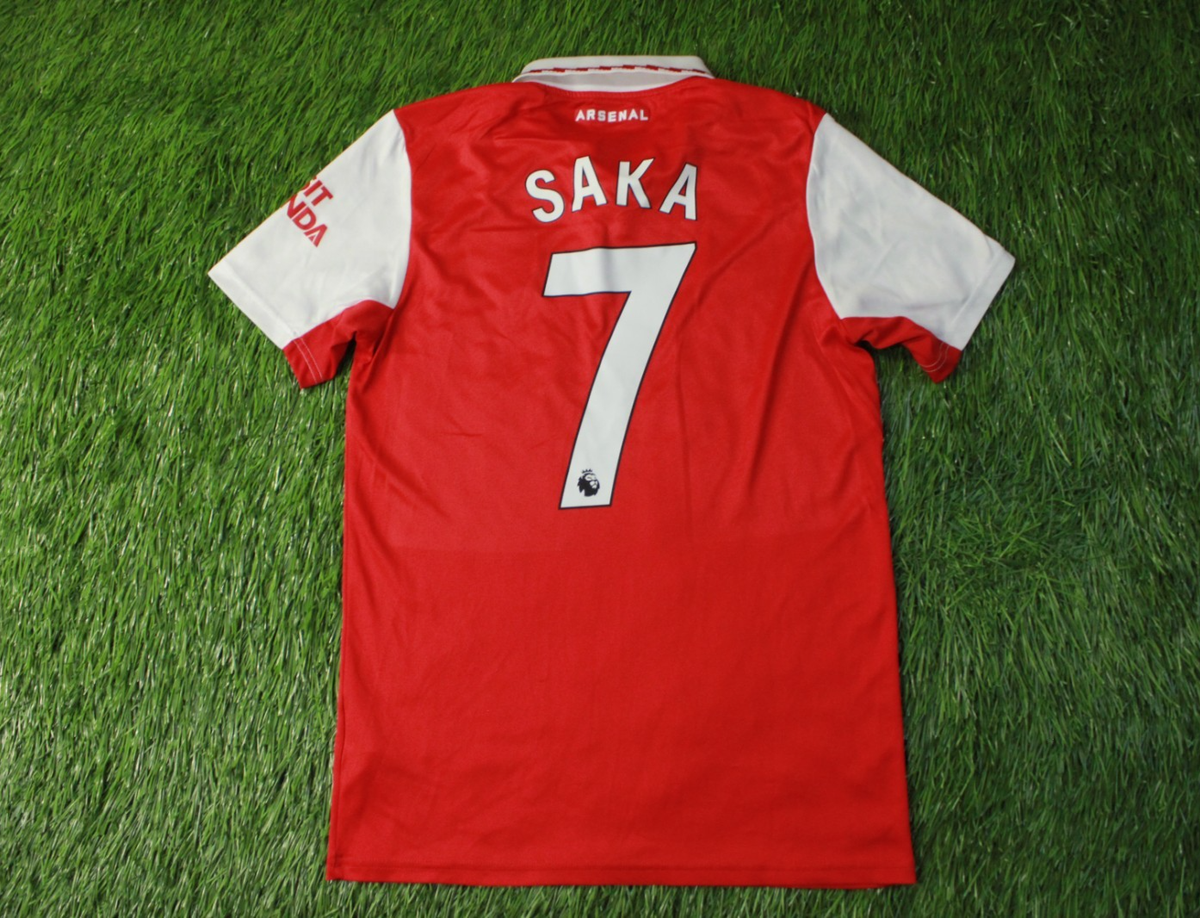 ARSENAL LONDON SAKA 2022/2023 FOOTBALL SHIRT JERSEY HOME ADIDAS