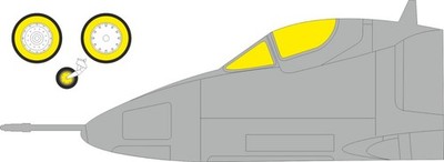 Eduard 1/48 Painting Mask A-4C Sky Hawk Canopy/Wheels (Hobby Boss) EX1152