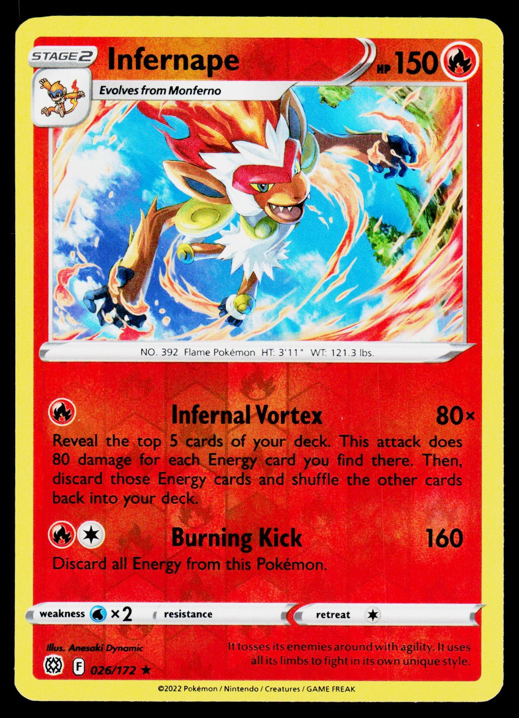 Infernape #021/100 S9: Star Birth NM