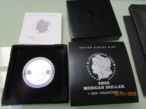 2023-S Morgan Silver Dollar PROOF .999 Fine Silver w/ Box & COA