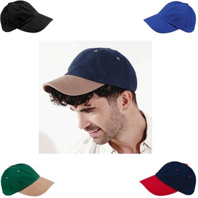 Beechfield Low Profile Heavy Brushed Cotton Cap Basecap Schirm Mütze Kappe