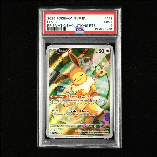 PSA 9 MINT 2025 Pokemon ENG Eevee H SVP EN 173 Promo