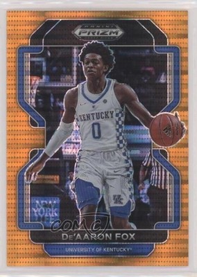 2022-23 Panini Prizm Draft Picks Orange Pulsar Prizm 11/49 De'Aaron Fox #11 y8h