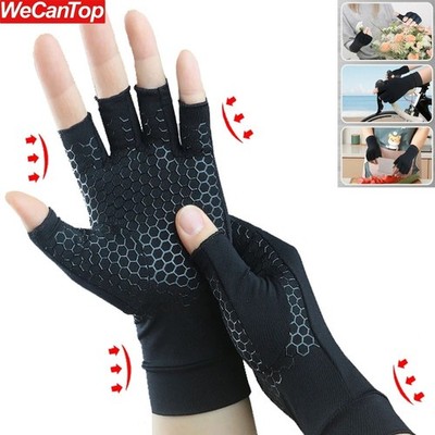 Copper Arthritis Compression Gloves Hand Support Joint Pain Relief Unisex