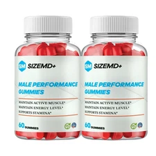 2-Pack SizeMD+ Male Gummies - Size MD for Men Vitamin Supplement - 120 Gummies