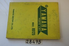 Yamaha Rd 125 Katalog Ersatzteile (Eng) Parts Catalogue
