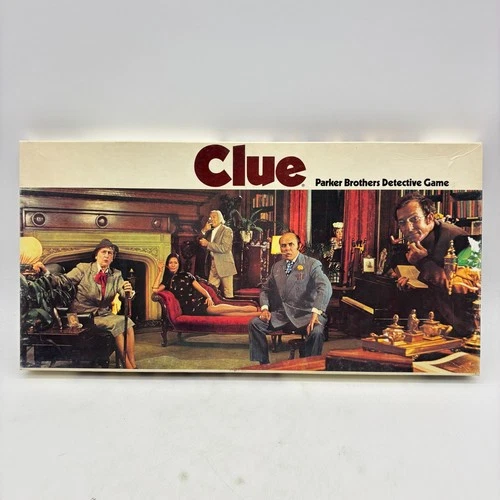 VINTAGE Clue COMPLETE Parker Brothers 1972 Classic Detective Board Game