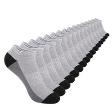Boys Ankle Athletic Low Cut Socks - 8 Pairs for 6-8, 4 7-10 Years Grey 8 Pairs