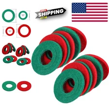 12-Piece Color-Coded Battery Terminal Protectors - Anti-Corrosion Washers Set