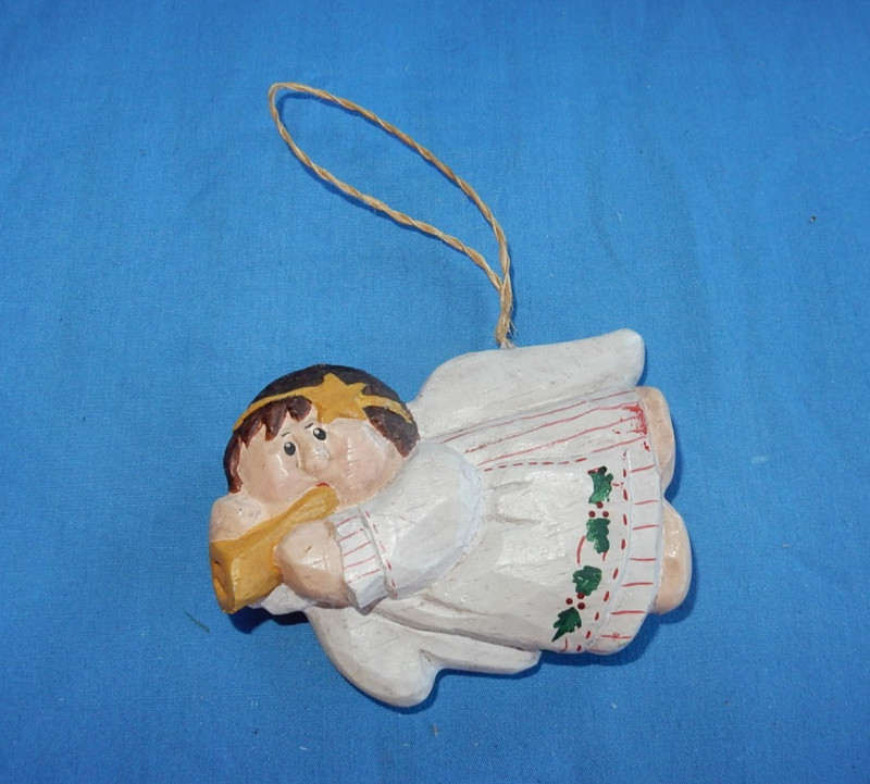 Midwest Cannon Falls Eddie Walker Angel with Horn Christmas Ornament